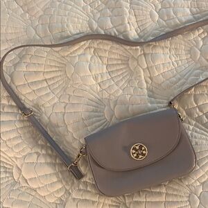 Tory Burch Elegant Gray Crossbody Bag